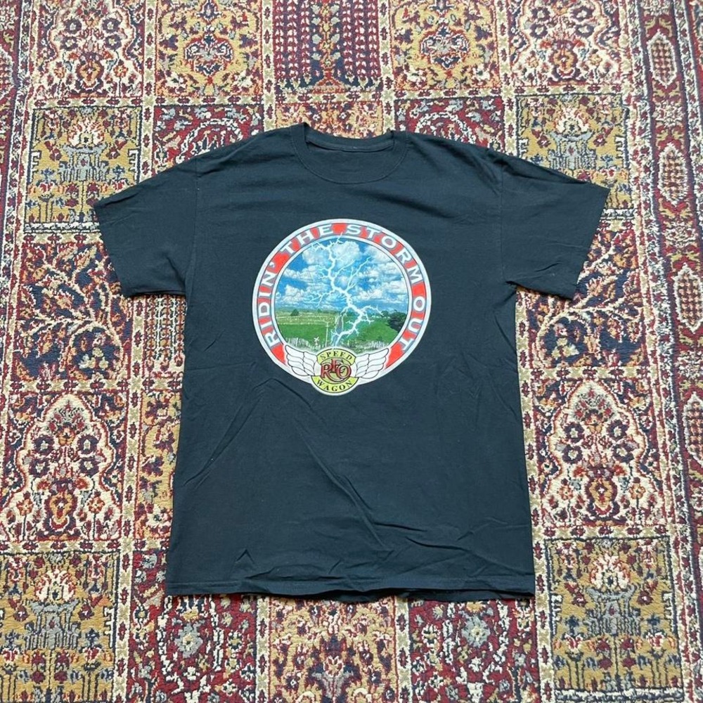 2017 REO speedwagon riding‎ the storm out classic rock band tour tee shirt M